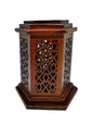 B123 HEXAGON TALL WOODEN BURNER