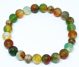 PEACOCK AGATE BRACELET